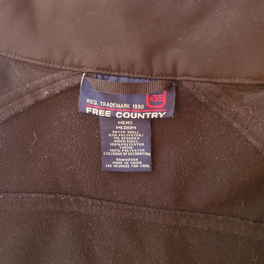 Free Country Men’s Black Jacket Size Medium